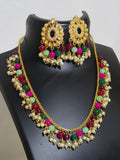 Multicolour Beaded Necklace & Earrings | Indian Bridal Jewellery ,Party Wear