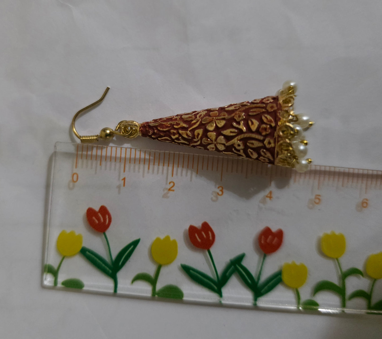 terracotta jhumki earing