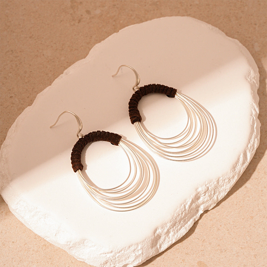 Exaggerated Multi-layer Circle Ear Hook